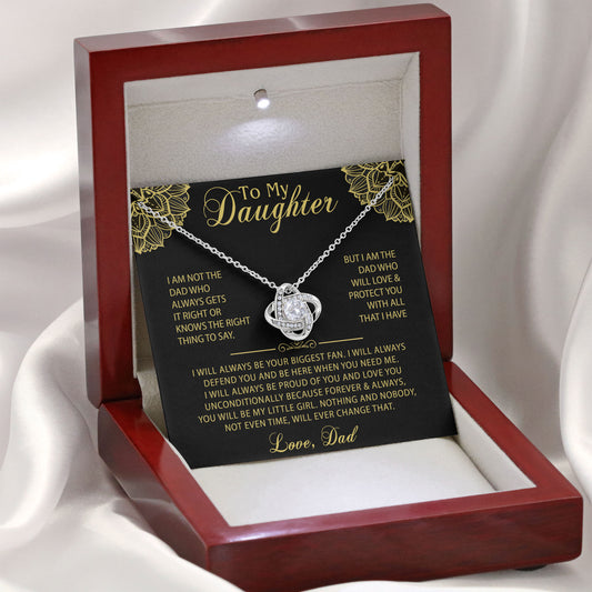 To My Daughter Necklace From Dad, Mom, Gifts For Daughter Romantic, Birthday, Valentine Gift