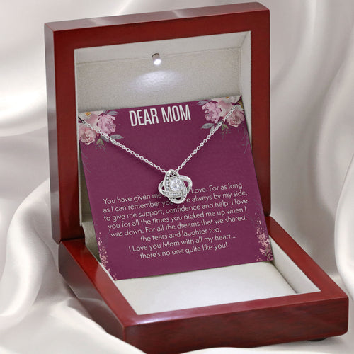 Dear Mom Necklace Valentine Mother Day Gift