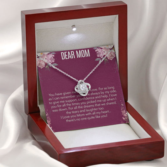 Dear Mom Necklace Valentine Mother Day Gift