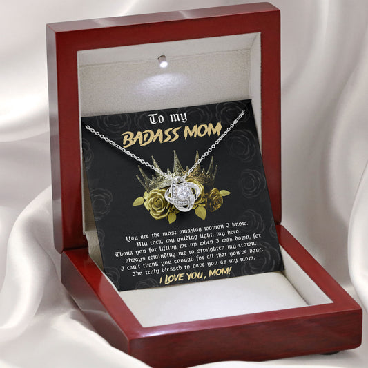 To My Badass Mom, Mother's Day Necklace Gift