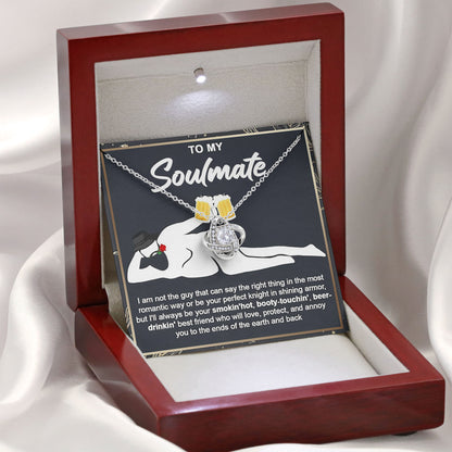 To My Soulmate Necklace Sentimental Gift Box for Anniversary or Birthday