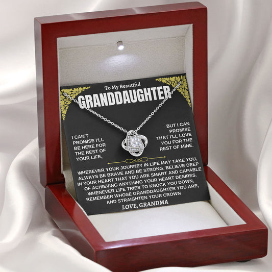 To My Beautiful Granddaughter Necklace Meaningful Gift From Grandma With Message Card And Box