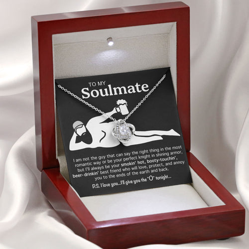 To My Soulmate Necklace Emotional Jewelry Gift for Valentine or Anniversary
