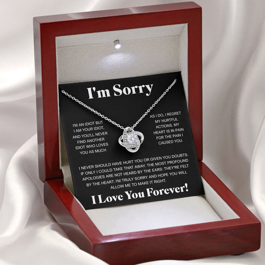 I'm Sorry Neckace, Forgive Me Gifts, Valentine, Birthday, Anniversary Gift, Apologize Gifts