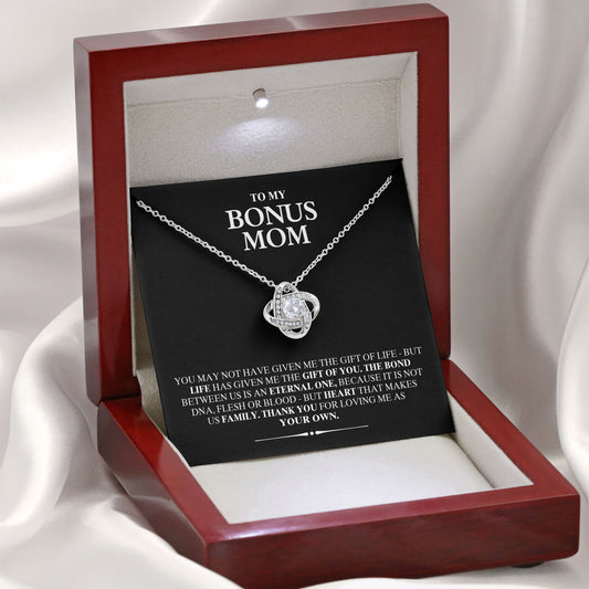 To My Bonus Mom Necklace from Son with Love