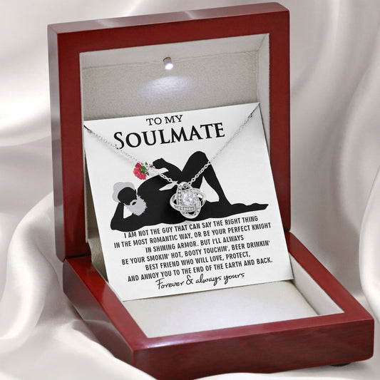 To My Soulmate Necklace with Heartfelt Message
