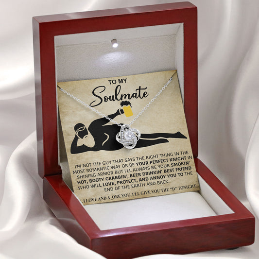 To My Soulmate Necklace Gift for Girlfriend