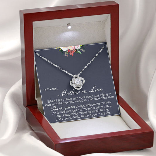 To The Best Mother In Law Necklace for Birthday and Anniversary