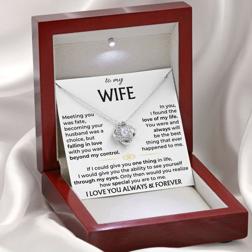 To My Wife Necklace Romantic Jewelry Keepsake