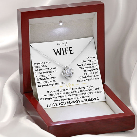 To My Wife Necklace Romantic Jewelry Keepsake