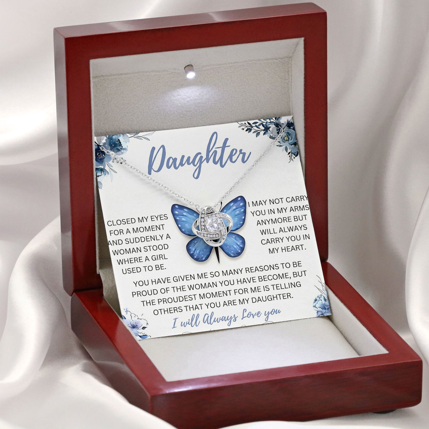 To My Daughter Necklace Mother's Day Gifts