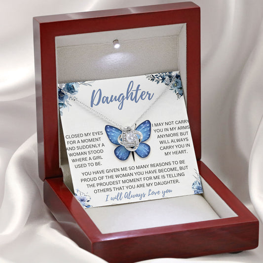 To My Daughter Necklace Mother's Day Gifts