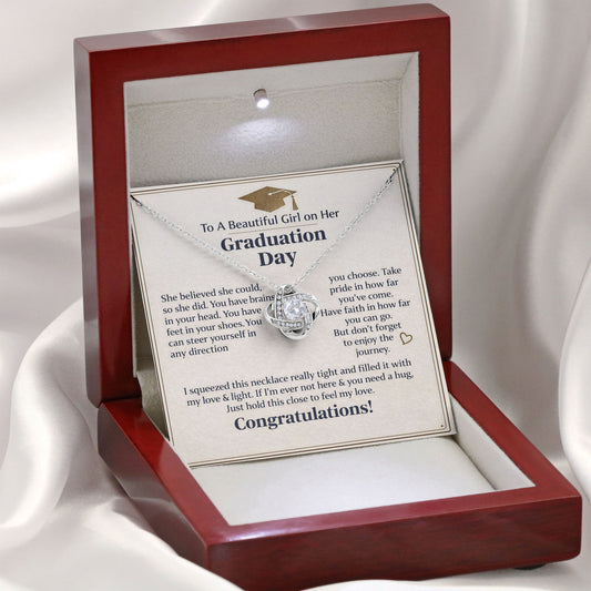 To My Beautiful Girl on Her Graduation Day Necklace