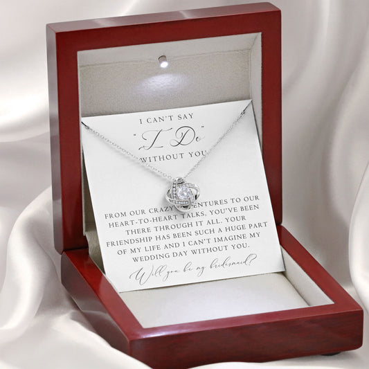 I Can't Say Without You Necklace Gift