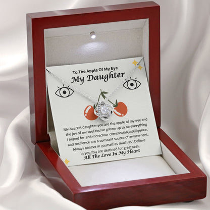 To My Daughter Necklace Gifts