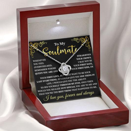 To My Soulmate Necklace Gift for Special Occasions