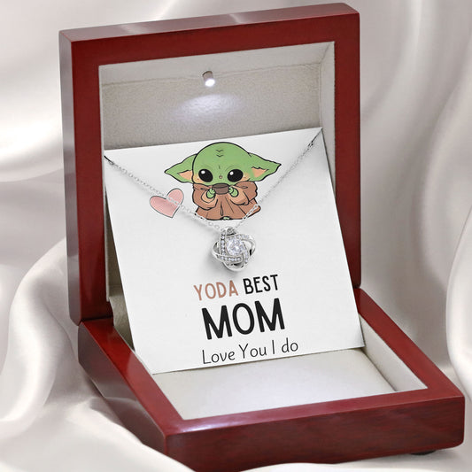 Yoda Best Mom Necklace Gift Valentine Mother's day Keepsake