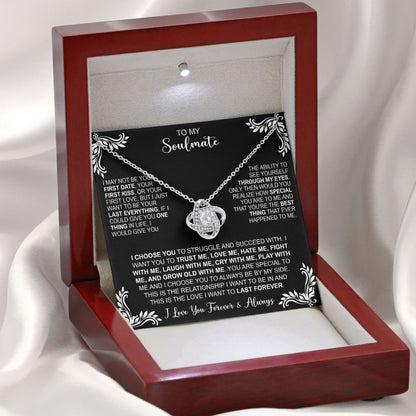 To My Soulmate Necklace Gift Anniversary Birthday