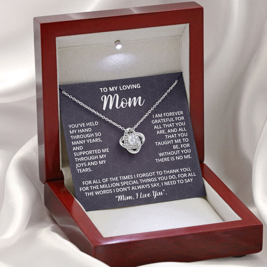 To My Loving Mom Necklace Gift with Box