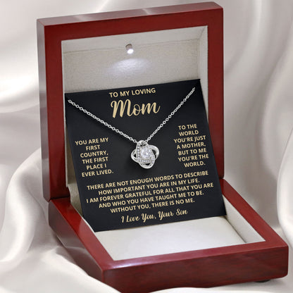 To My Loving Mom Necklace Gift for Mother’s Day