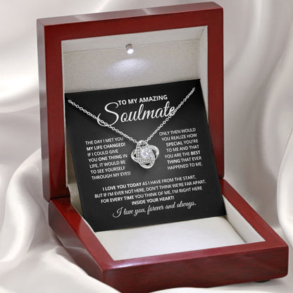 To My Amazing Soulmate Necklace Valentine Gift