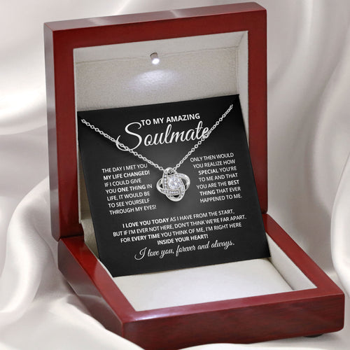 To My Amazing Soulmate Necklace Valentine Gift
