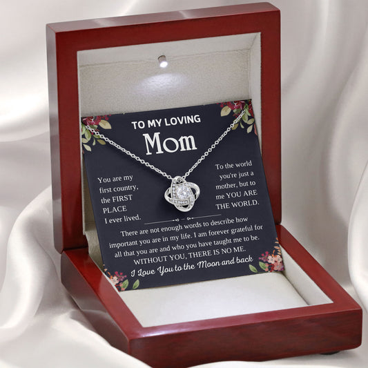 To My Loving Mom Necklace Gift for Special Moments