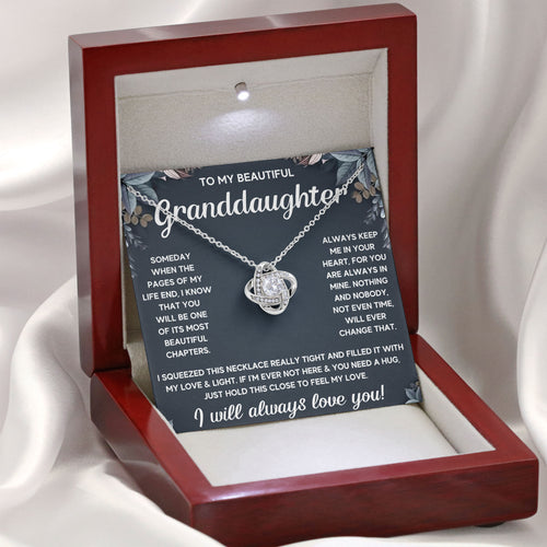 To My Beautiful Granddaughter Jewelry Gift with Love and Message Card