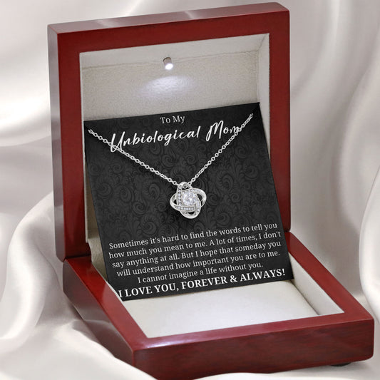 To My Unbiological Mom Love Jewelry Gift