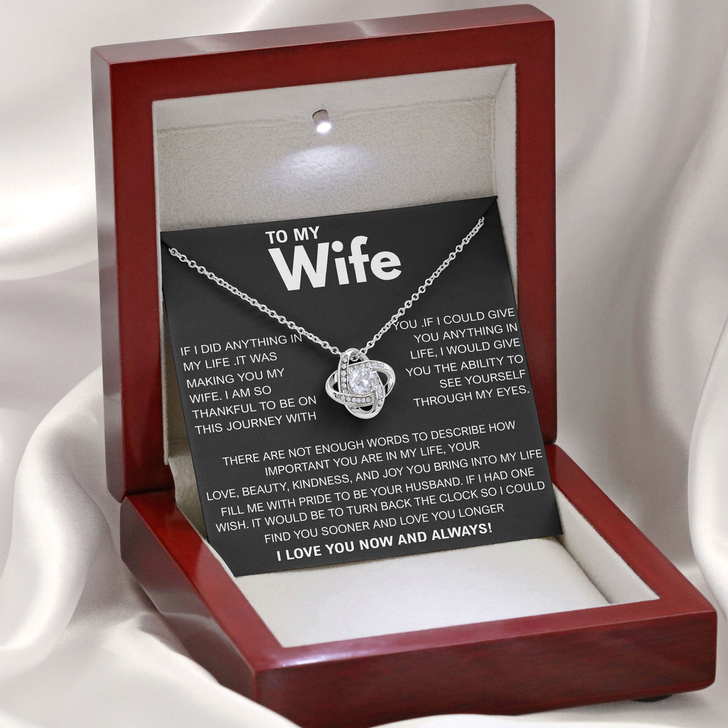 To My Wife Necklace Gift for Valentine, Birthday