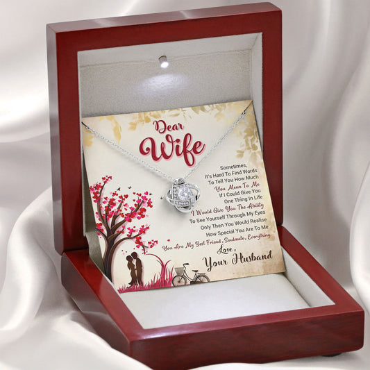 To My Wife Necklace Gift for Birthday From Husband