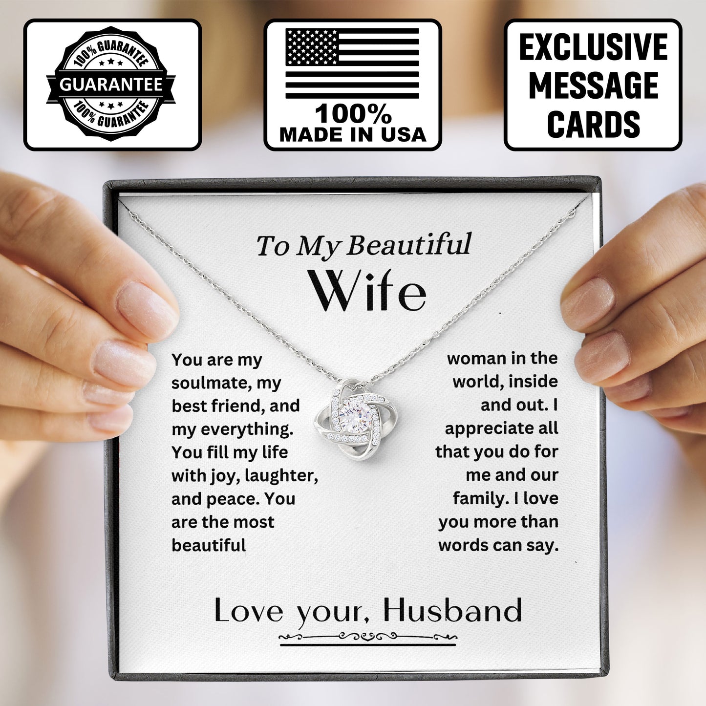 To My Beautiful Wife Necklace