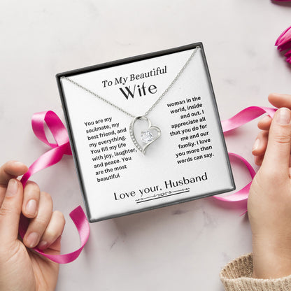 To My Beautiful Wife Necklace