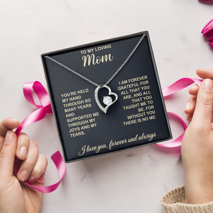 To My Loving Mom Necklace Mother's Day, Anniversary Present, Birthday Anniversary Gift Idea