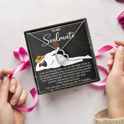 To My Soulmate Necklace From Boyfriend Gift Box with Sentimental Message Card