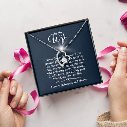 To My Wife Necklace Valentine’s Day Gift for Girlfriend, Fiancée