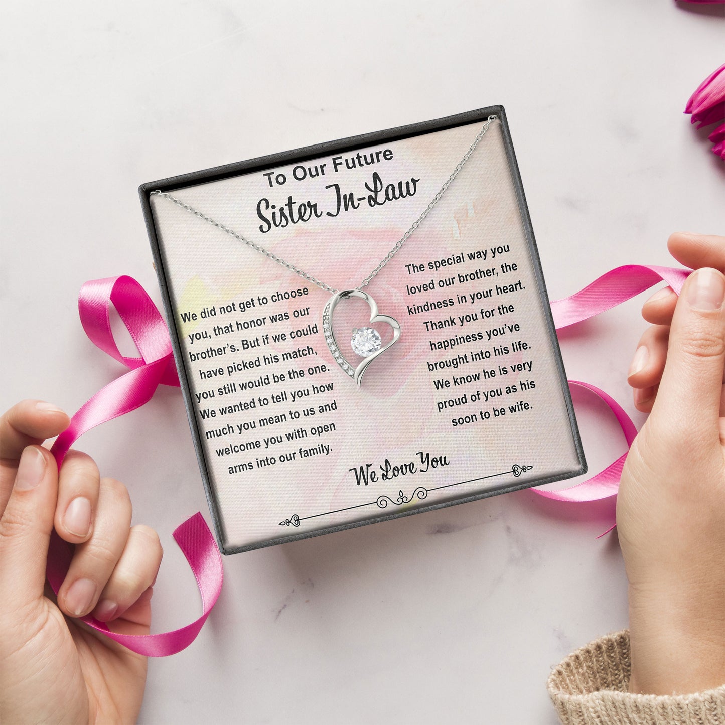 To Our Future Sister In Law Necklace Meaningful Jewelry Gift