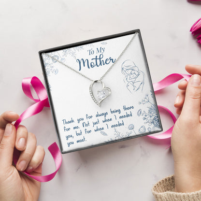 To My Mother Necklace, Sentimental Mother's Day Gift for Mom, Moms Birthday Gifts Idea