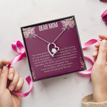 Dear Mom Necklace Valentine Mother Day Gift