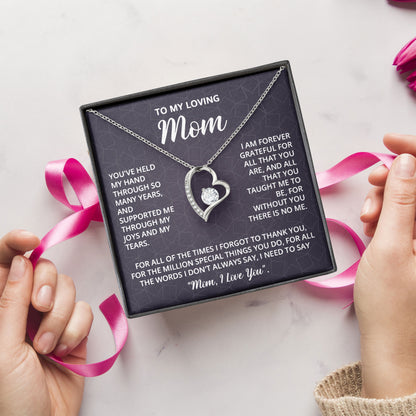 To My Loving Mom Necklace Mother’s Day Keepsake
