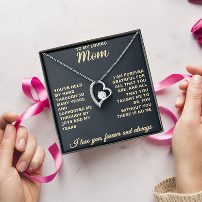 To My Loving Mom Necklace, Mothers Day, From Son Daughter To Mom Gifts, Valentine Gift