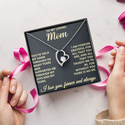 To My Loving Mom Necklace, Mother Gift, Valentine's Day Birthday Gifts Ideas