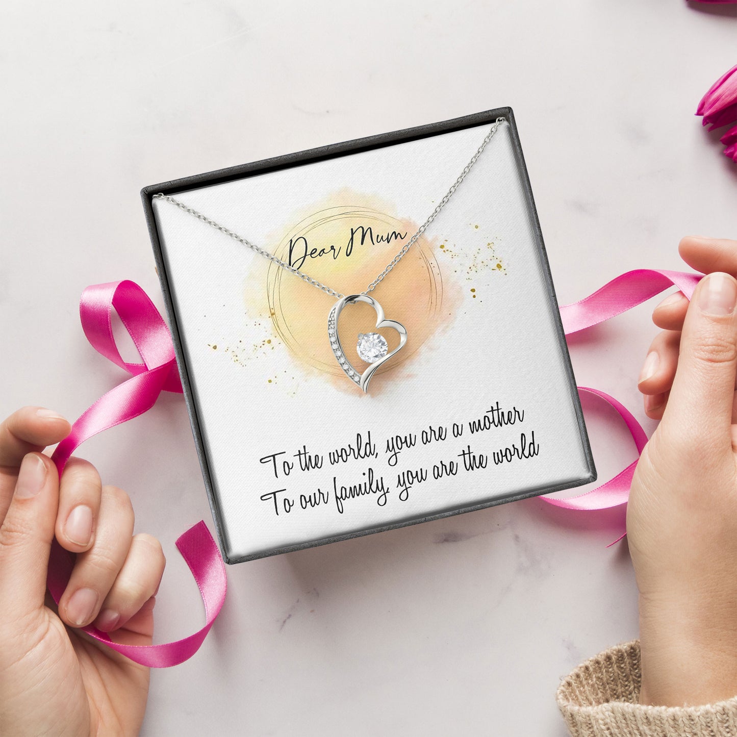 Dear Mom Necklace, Valentine's Day Birthday Gifts Ideas, Loving Mother Keepsake, Mother Gift