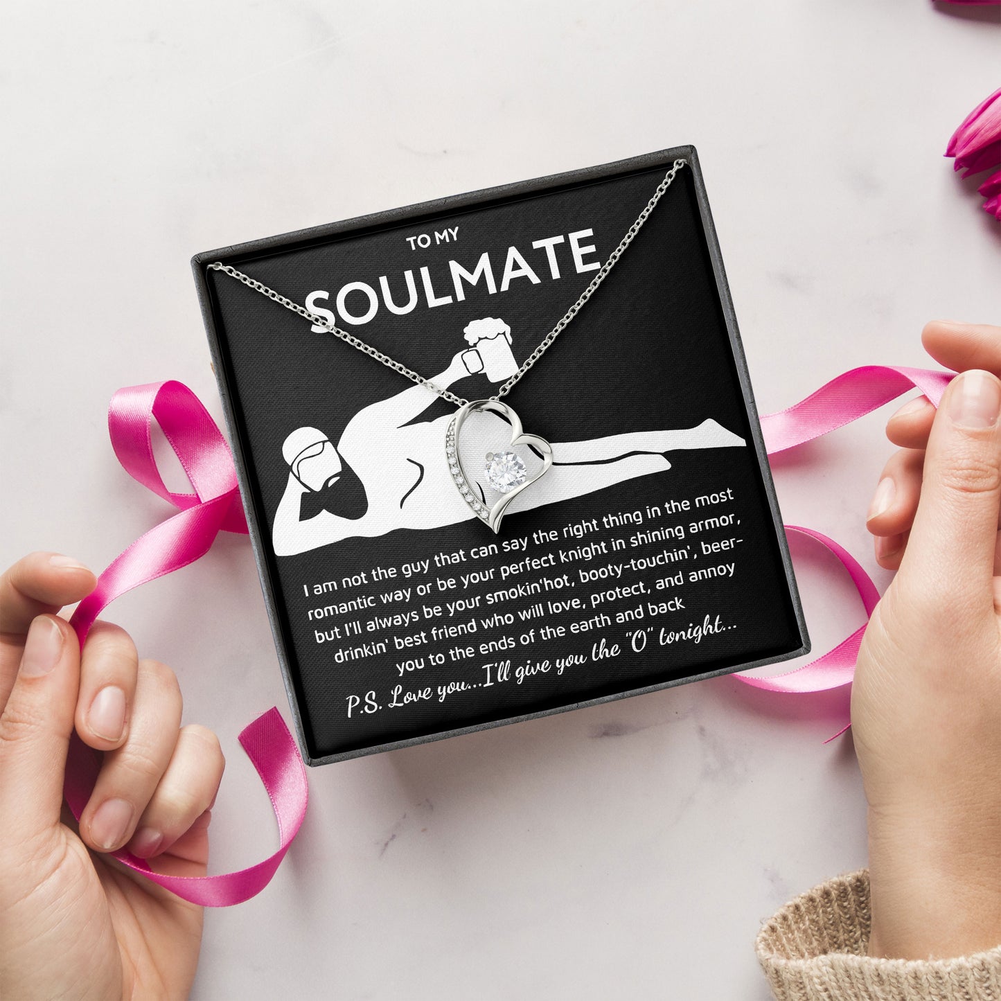 To My Soulmate Anniversary Necklace Gift