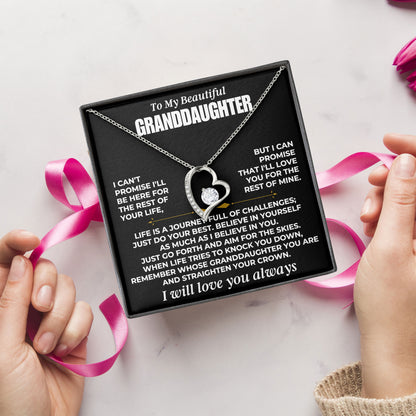 To My Beautiful Granddaughter Necklace Meaningful With Message Card And Box Anniversary Graduation Birthday Gifts