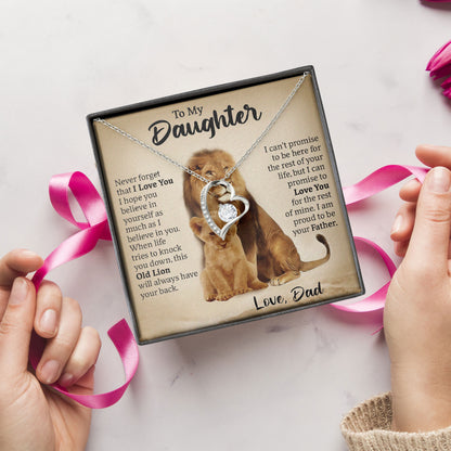To My Daughter Necklace Keepsake Gift From Dad