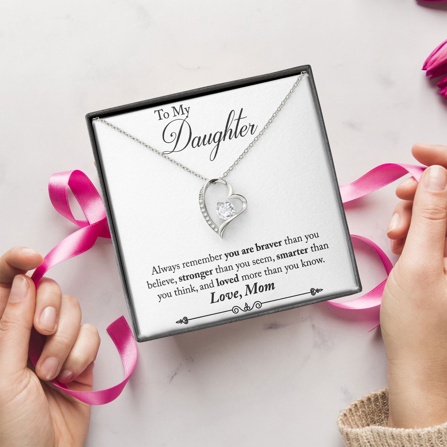 To My Daughter Jewelry Gift for Special Occasion From Mom