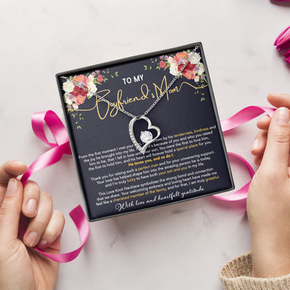 To My Boyfriend's Mom Necklace, Valentines, Mothers Day, Birthday, Wedding Gifts