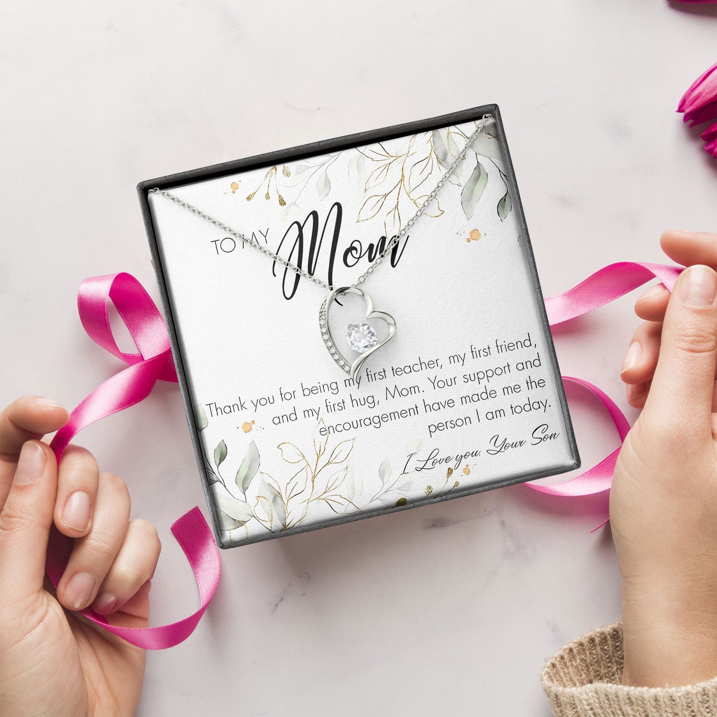 To My Mom Jewelry Gift for Mother
