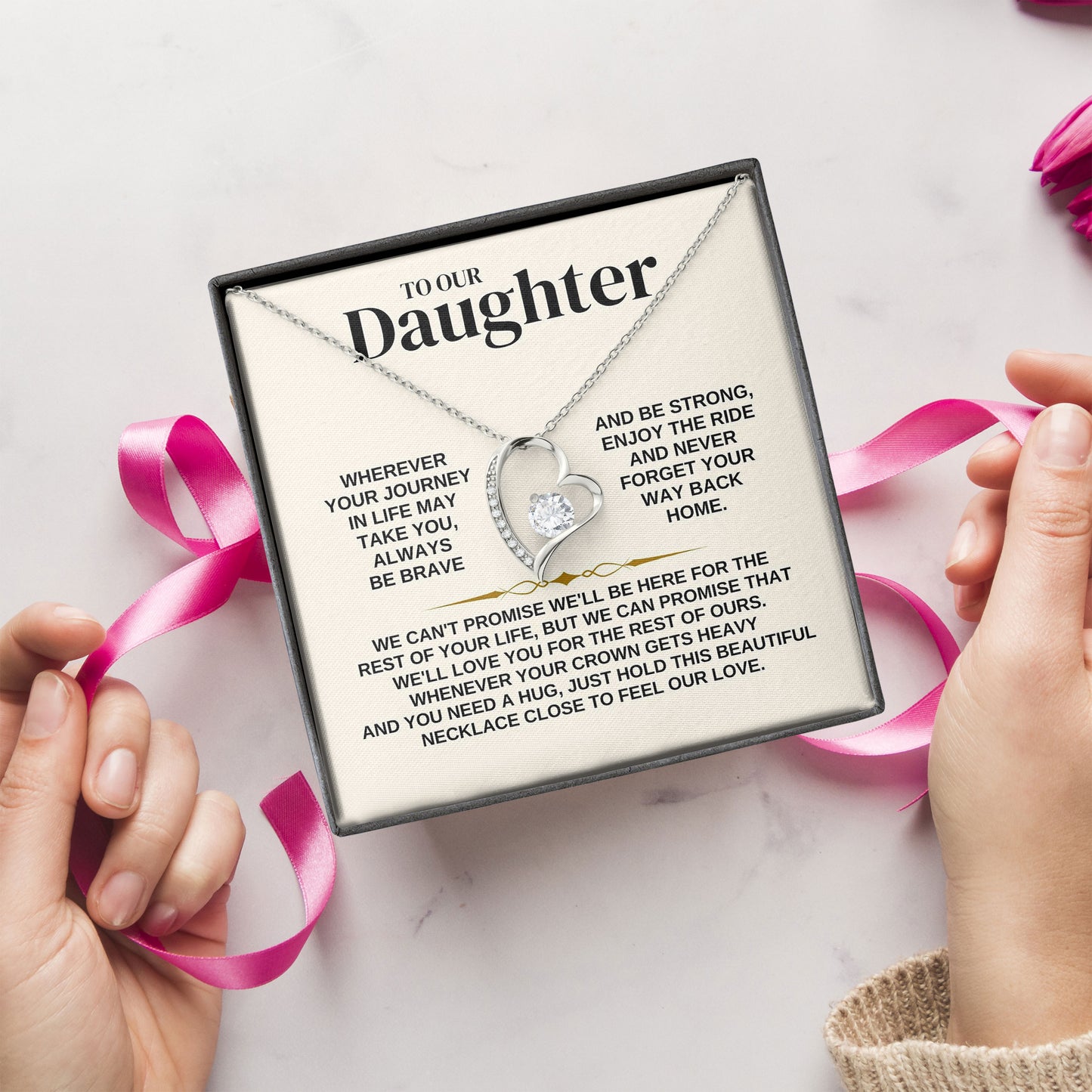 To My Our Daughter Meaningful Jewelry Gift